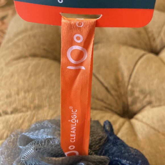 NWT Cleanlogic dual-texture mesh sport sponge. Navy and grey. - Picture 5 of 5